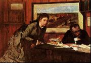 Edgar Degas Sulking oil on canvas